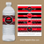 2023 Red and Black Graduation Water Bottle Labels Personalized