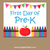 Crayon and Apple Printable Sign for First Day of Pre-K