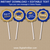 DIY Graduation Cupcake Toppers Blue and Gold