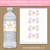 Downloadable Floral Unicorn Party Water Bottle Labels