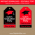 Editable Red and Black Graduation Hang Tags