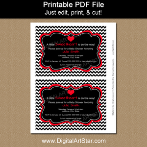 Printable Valentine Party Invites