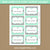 mint green and grey food labels with editable text