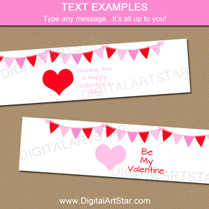 Editable Template for Valentine Party Supplies