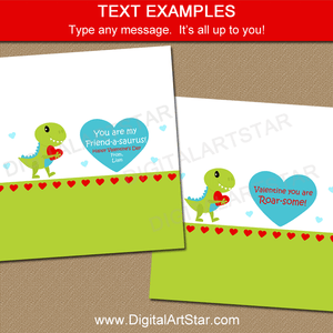 Dino-Mite Valentine Party Favors for Boys