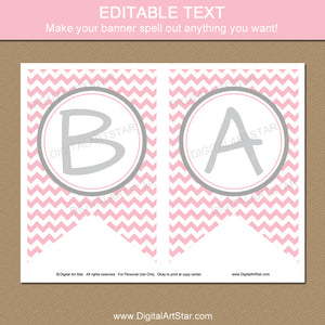 Editable Baby Shower Banner - Type Any Text