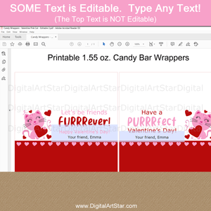 Editable Valentines Day Chocolate Bar Labels Download