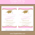 Pink and Gold Graduation Invitation Template