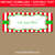 Holiday Return Address Labels with Red and White Stripes