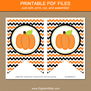 Printable Little Pumpkin Banner