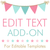 Personalize My Order - Edit Text Add-On for Editable Templates