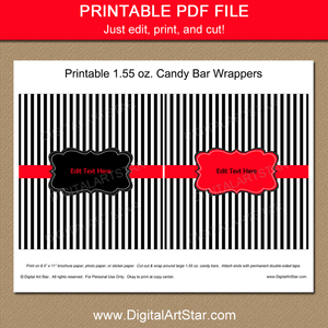 Printable Candy Bar Wrappers PDF