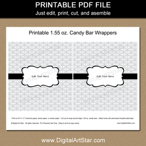 Printable Milestone Birthday Candy Wrappers
