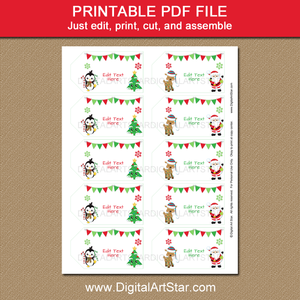 Printable Christmas Favor Tag Template