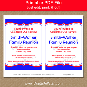 Family Reunion Invitation Template Download
