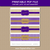 Printable Purple and Gold Water Bottle Labels