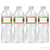 Red White and Green Chevron Water Bottle Labels Template