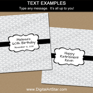 Editable Chocolate Bar Wrappers for Birthdays, Retirement, More