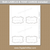 Silver Glitter Christmas Tent Cards Template