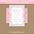 pink and gray chevron baby shower invitation template