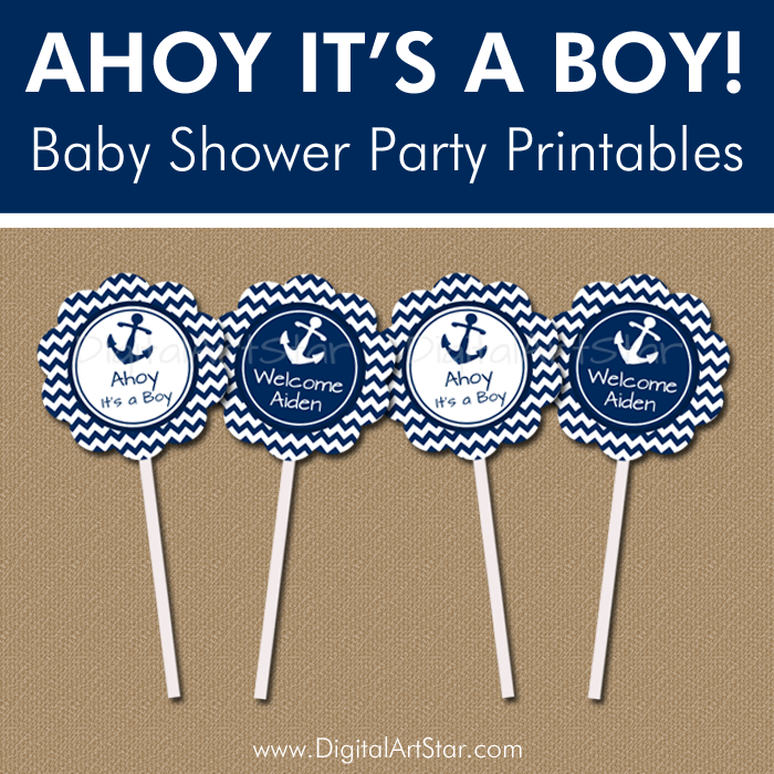 Nautical Baby Shower Party Supplies