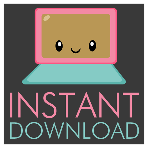 Instant Download Party Printables by Digital Art Star