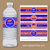 2023 Graduation Water Bottle Labels Printable in Royal Blue and Orange or Custom Colors