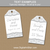 Editable Tags for 25th Anniversary, Wedding, and More