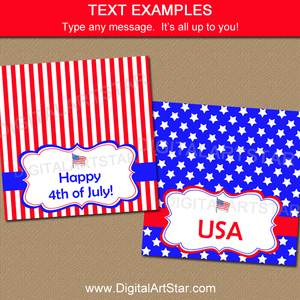 Fourth of July Candy Bag Idea