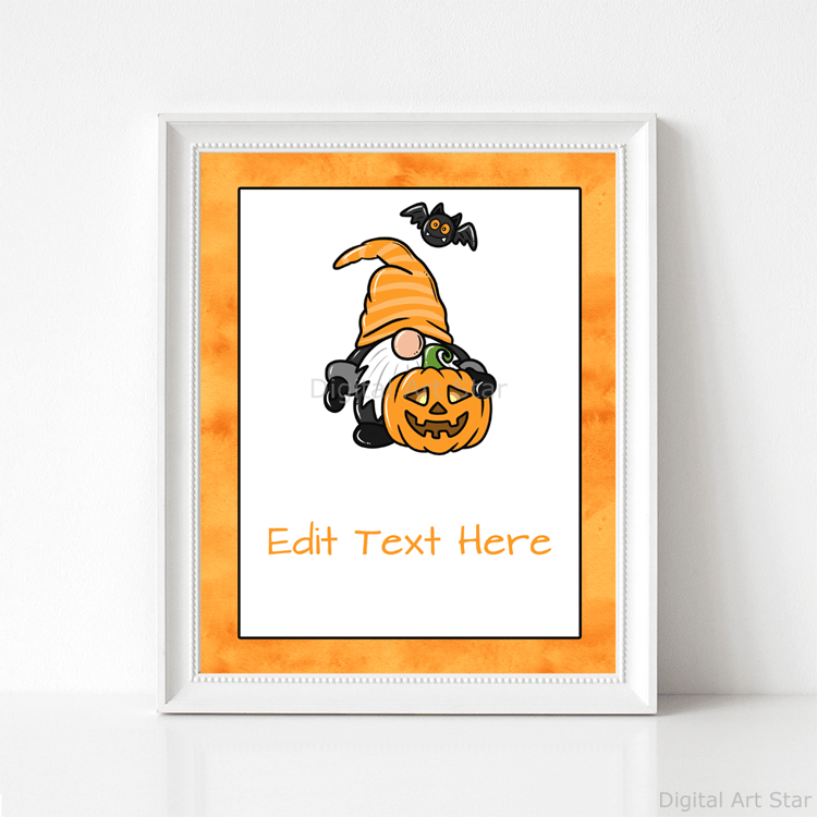 happy halloween sign printable