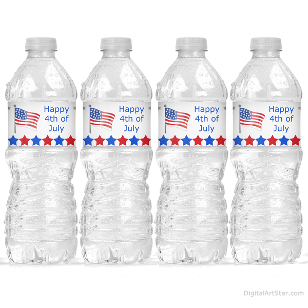 American Flag Water Bottle 4th of July Water Bottles USA Water