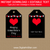 Black and Red Favor Tags - Printable Heart Tags for Favors