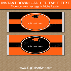 Instant Download Graduation Candy Bar Wrappers