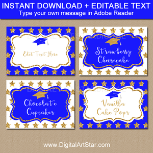 Instant Download Graduation Labels with Editable Text