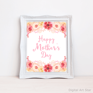 Happy Mother's Day Wall Decor Art Print