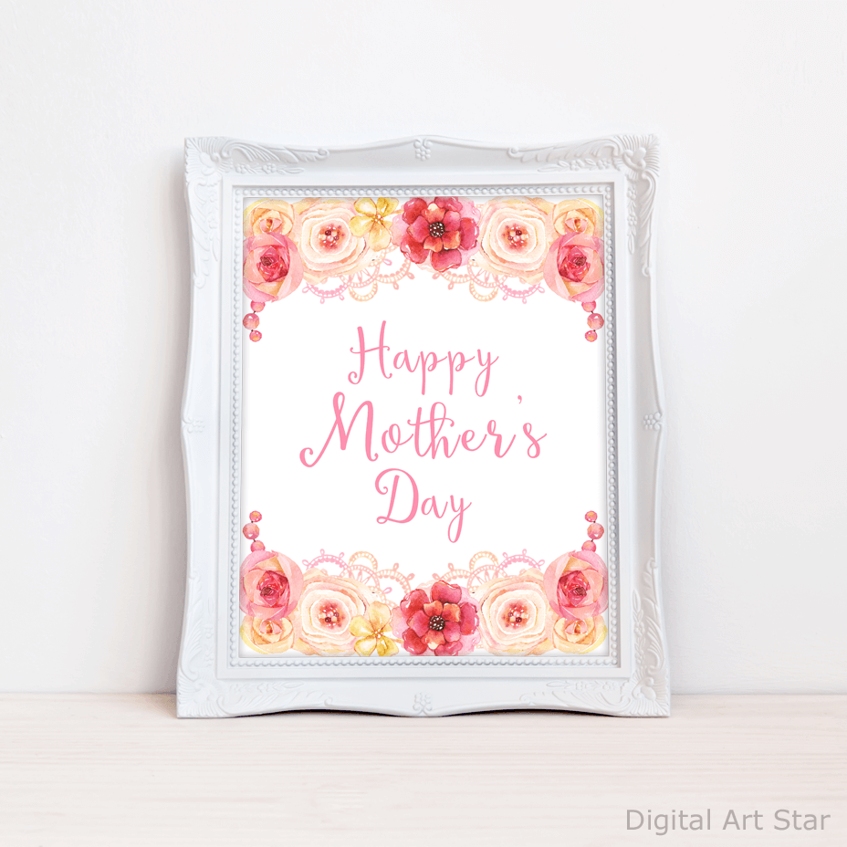 Mothers day wall sales art