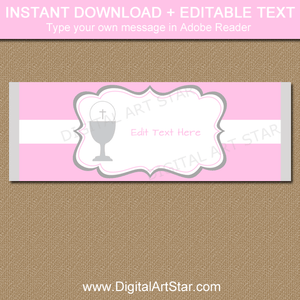 Instant Download First Communion Editable Template