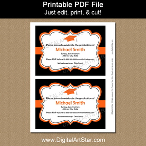 High School or College Graduation Party Invitation Template