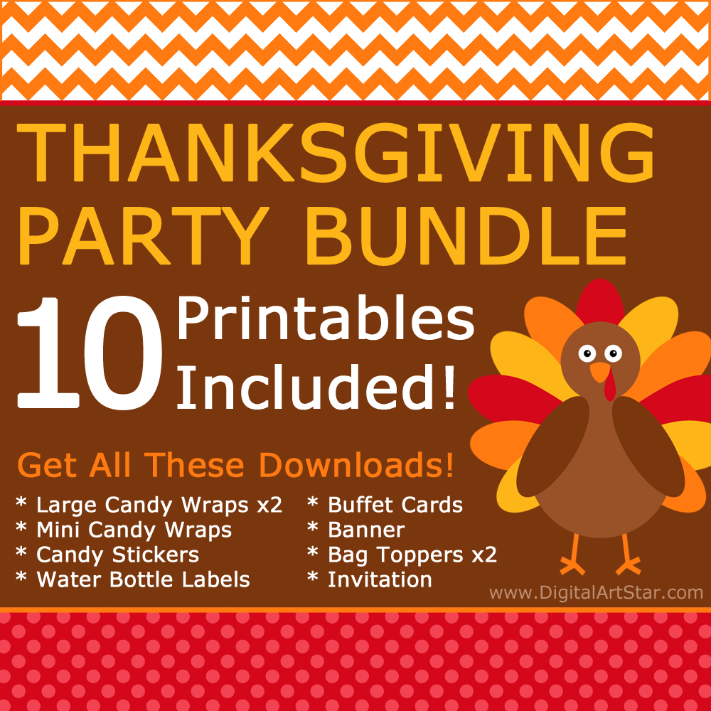 Free Printable Friendsgiving Party Collection