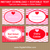 Printable Valentine Labels in Pink and Red