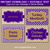 Purple and Gold Food Label Template