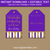 Purple and Gold Thank You Tags for Baby Shower, Wedding, Birthday