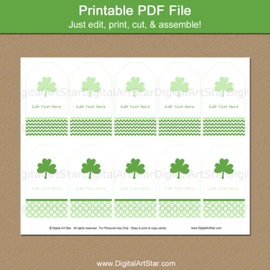 St Patrick's Day Tags Printable PDF