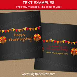 Thanksgiving Party Favors Wording Ideas