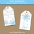 Snowflake Tags for Christmas, Baby Shower, Winter Wedding, 1st Birthday