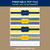 Navy Blue and Yellow Water Bottle Label Template