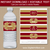 Burgundy and Gold Graduation Water Bottle Label Template