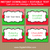 Instant Download Christmas Food Labels