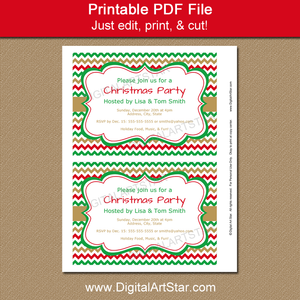 Editable Invitation for Your Christmas Party