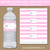 Editable Water Bottle Labels for Girl First Communion Party 